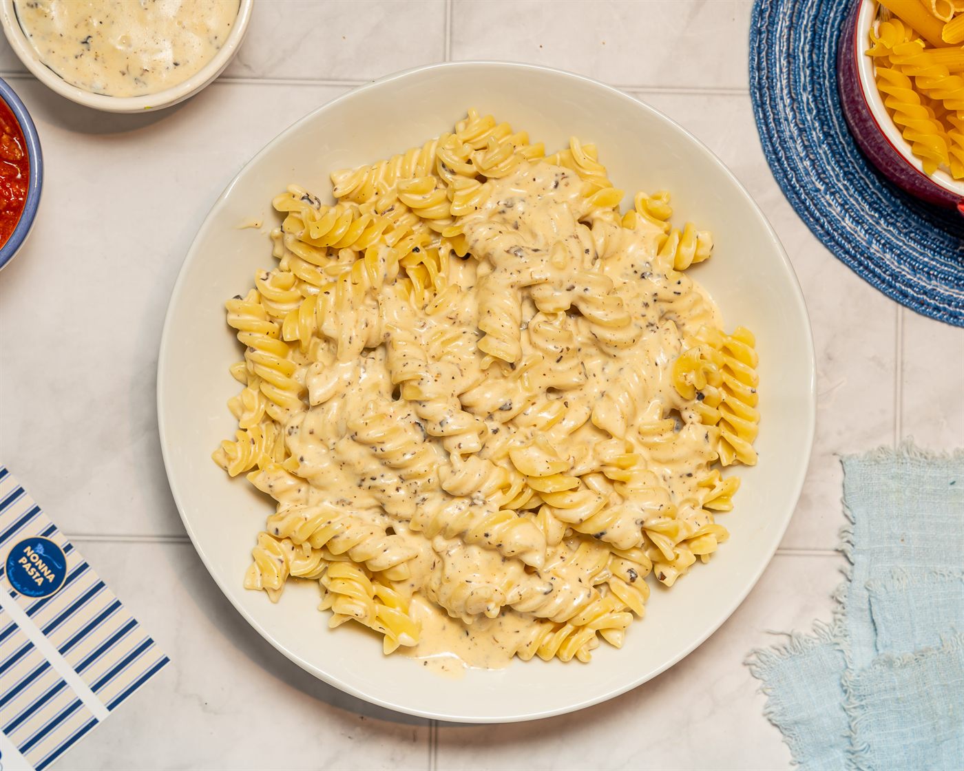 Pâtes fraîches à la sauce de la semaine